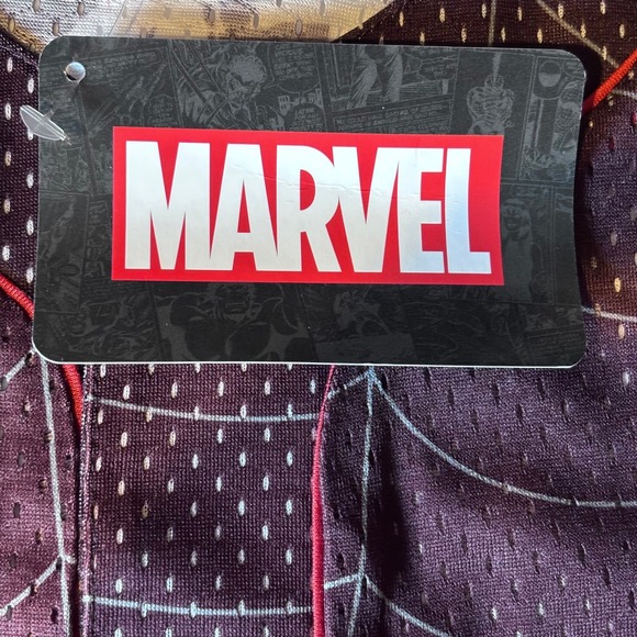 Marvel Spider-Man Baseball Jersey Number 62 Spider Web Button Up Men's XL - Picture 9 of 10